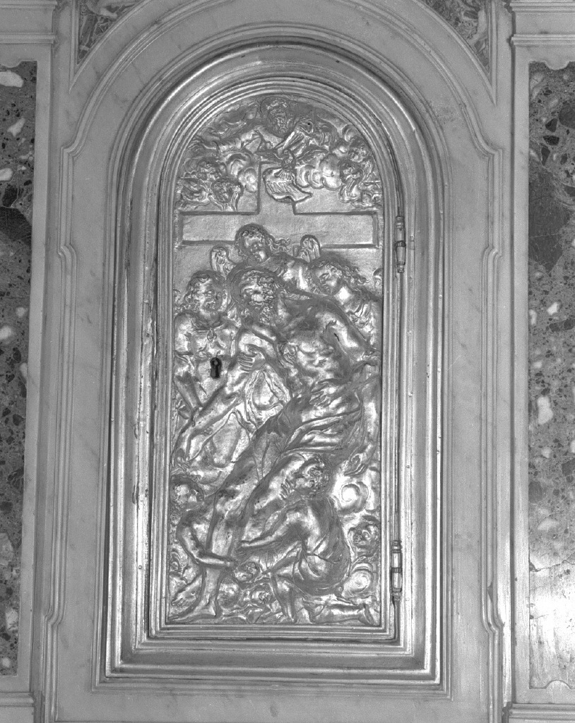 deposizione di Cristo dalla croce (sportello di tabernacolo) - bottega veneta (primo quarto sec. XVIII)