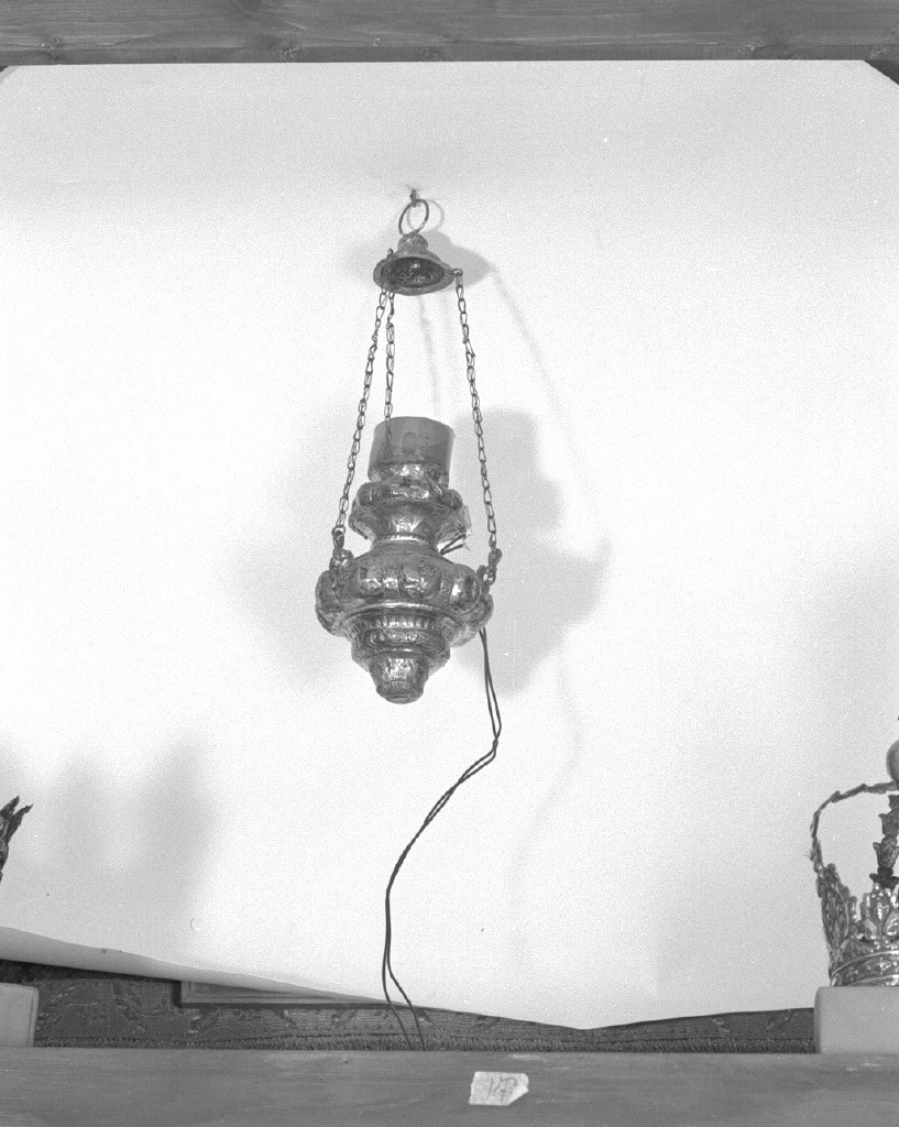 lampada pensile - bottega veneziana (secc. XVII/ XVIII)