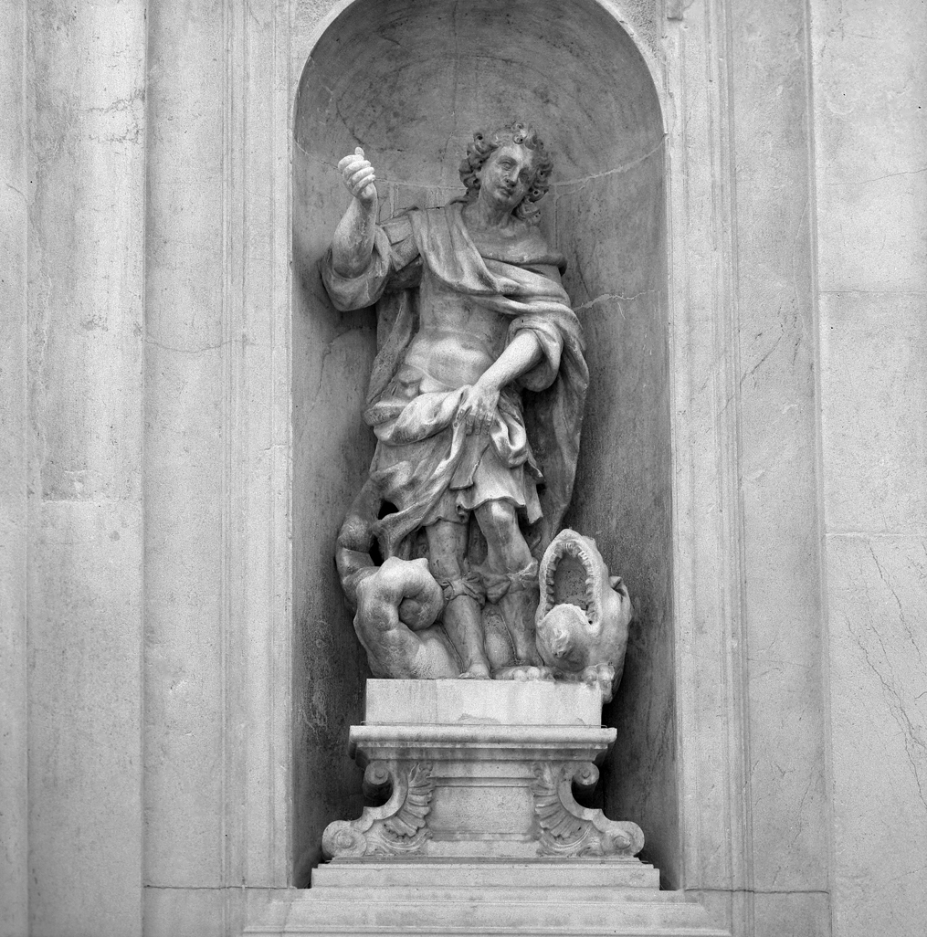 San Giorgio e il drago (statua) - ambito veneto (sec. XVIII)