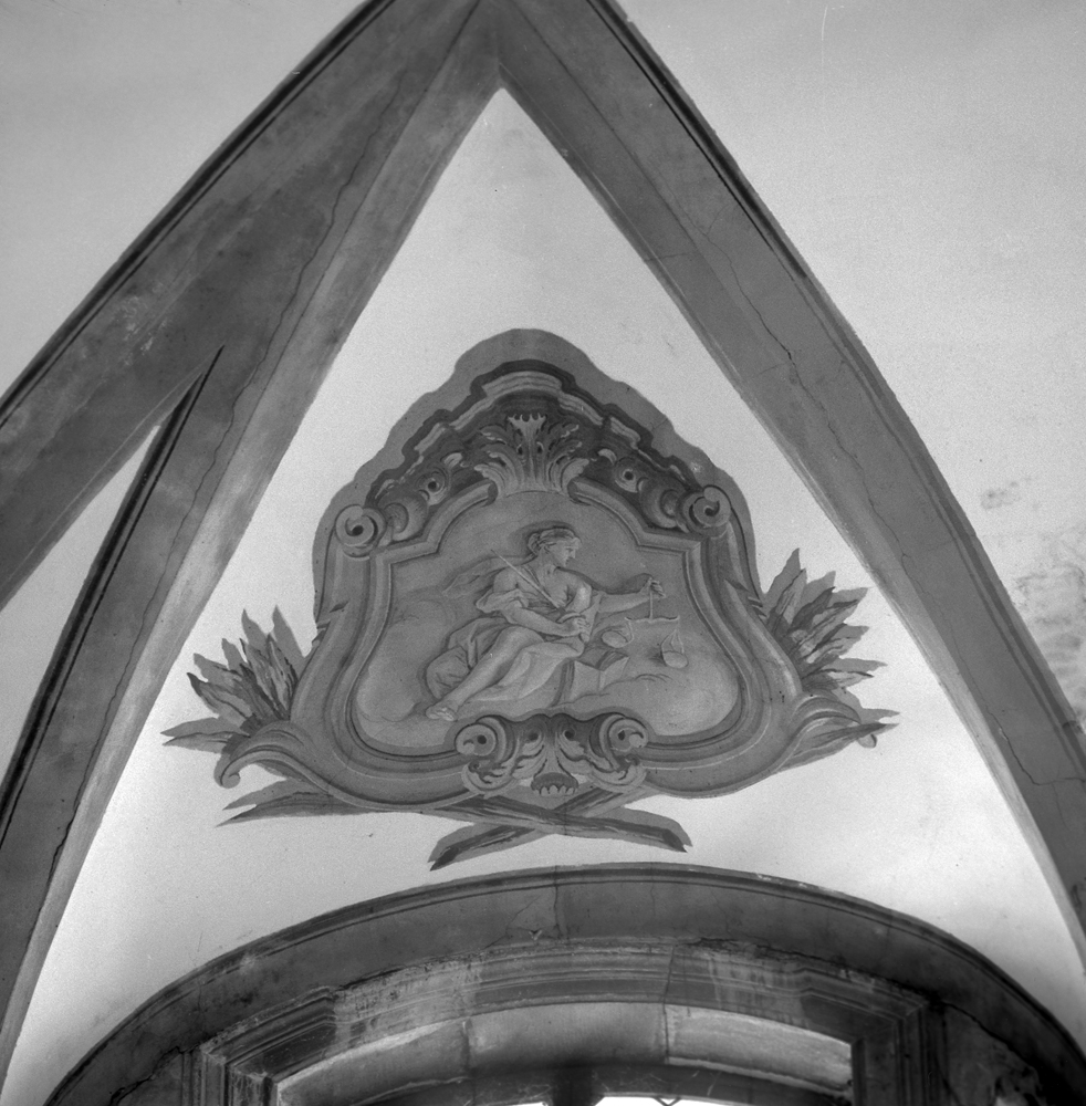 giustizia (dipinto, elemento d'insieme) - ambito veneto (sec. XVIII)