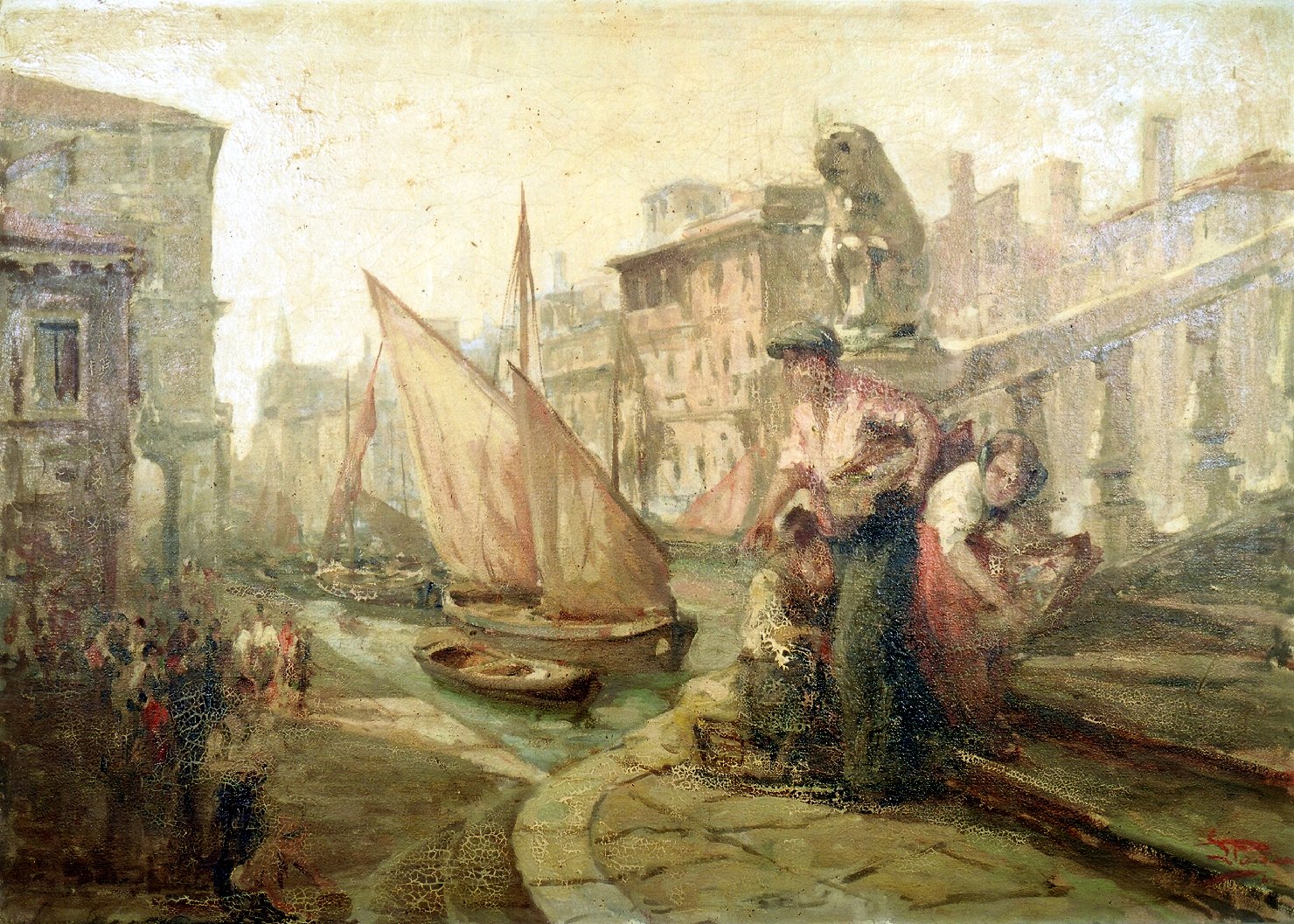 Ponte di Vigo (dipinto) di Pagan Luigi (sec. XX)