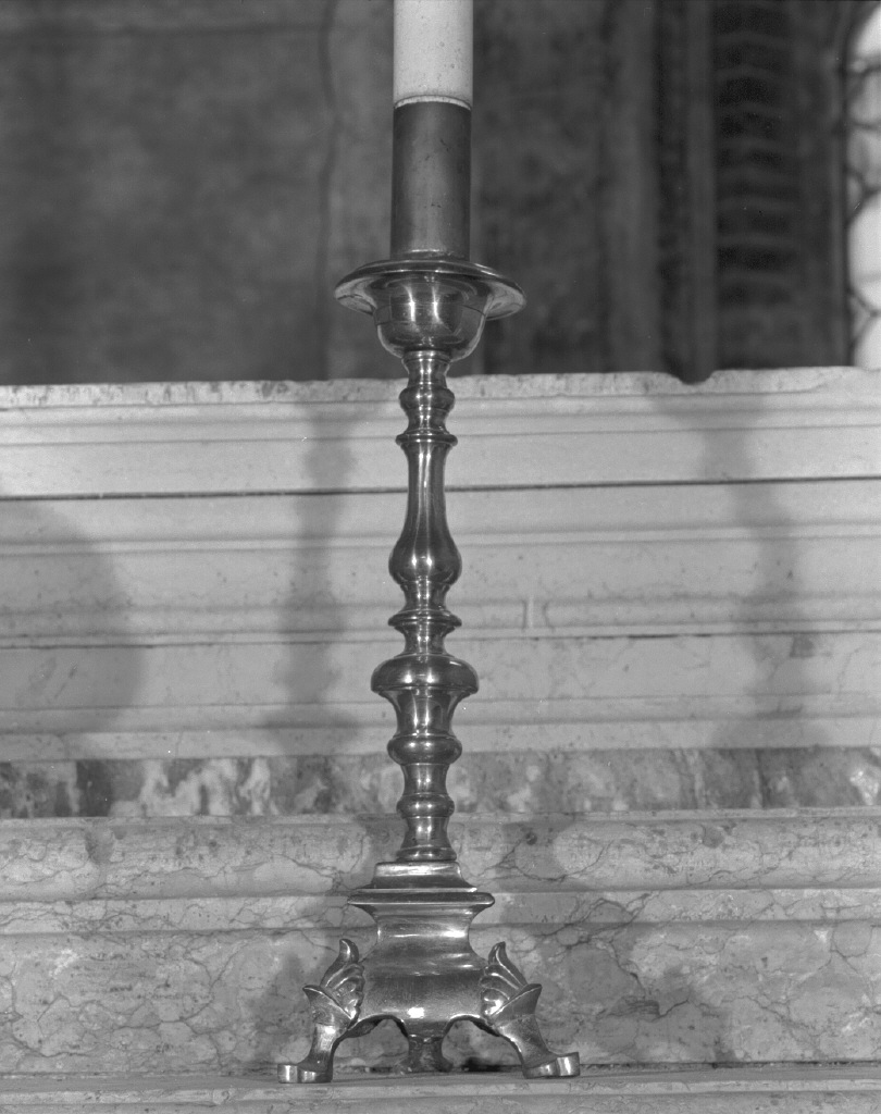 candeliere d'altare - ambito veneto (fine/inizio secc. XIX/ XX)