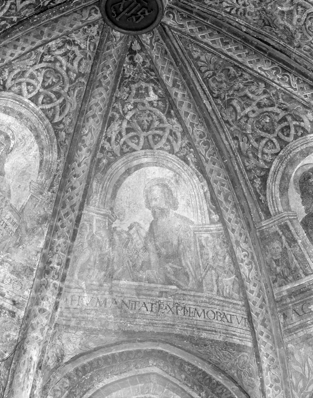 San Matteo Evangelista (dipinto, elemento d'insieme) - ambito veneto (sec. XV)