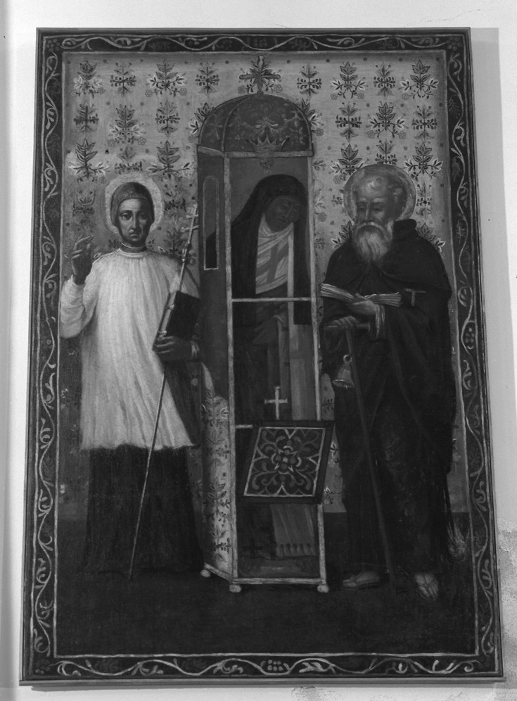 San Spiridione, San Lorenzo Giustiniani, SantAntonio Abate (dipinto) - ambito veneto (sec. XVIII)