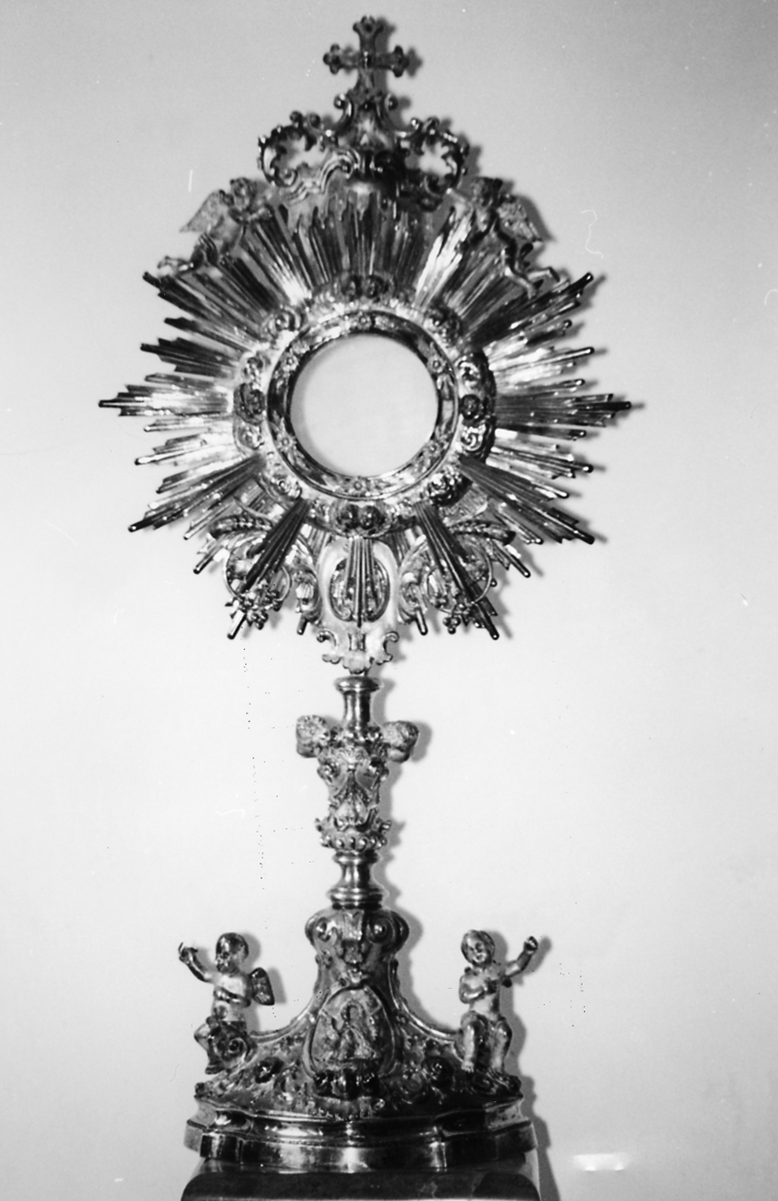 ostensorio - ambito veneto (seconda metà sec. XIX)