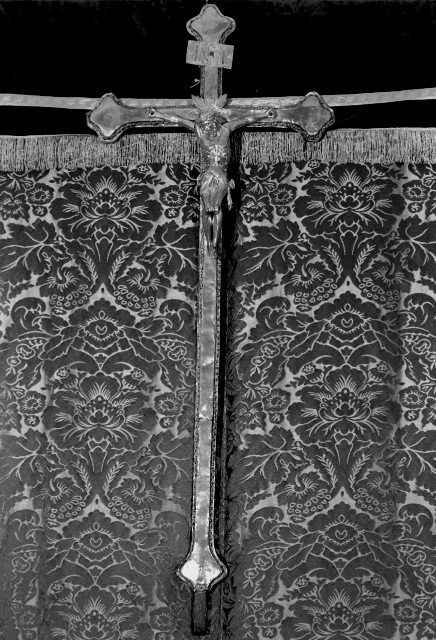 Cristo crocifisso (croce processionale) - ambito veneto (seconda metà sec. XIX)