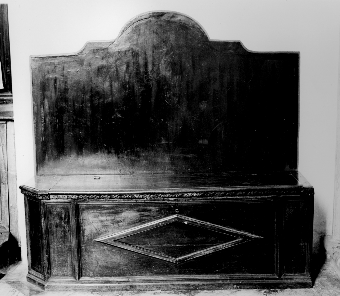 cassapanca - ambito veneto (fine sec. XVIII)