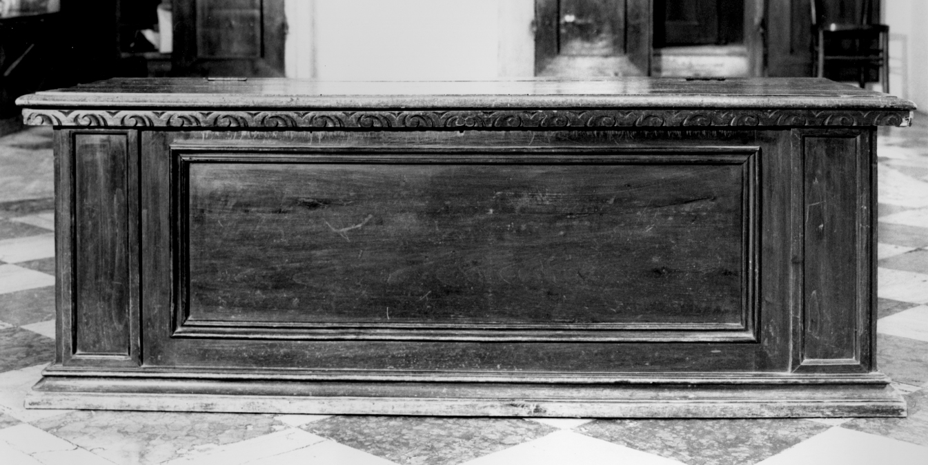 cassapanca - ambito veneto (fine sec. XVIII)