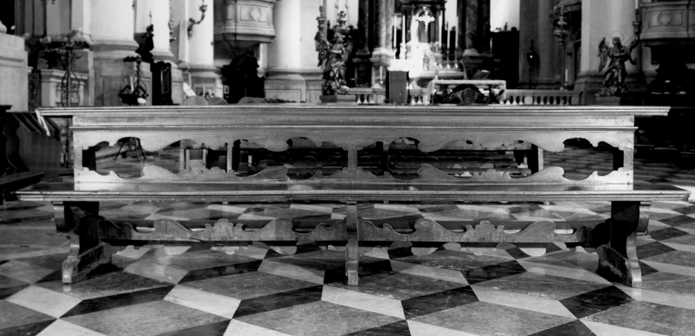 banco da chiesa di Massari Giorgio (metà sec. XVIII)
