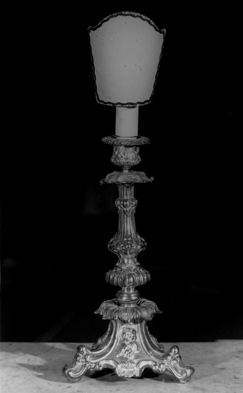 candeliere d'altare - ambito veneto (ultimo quarto sec. XVIII)