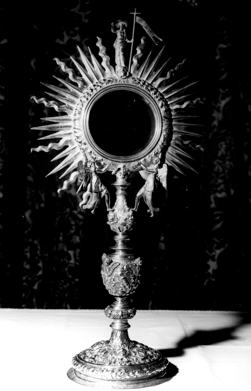 ostensorio - a raggiera - ambito veneto (sec. XVII)