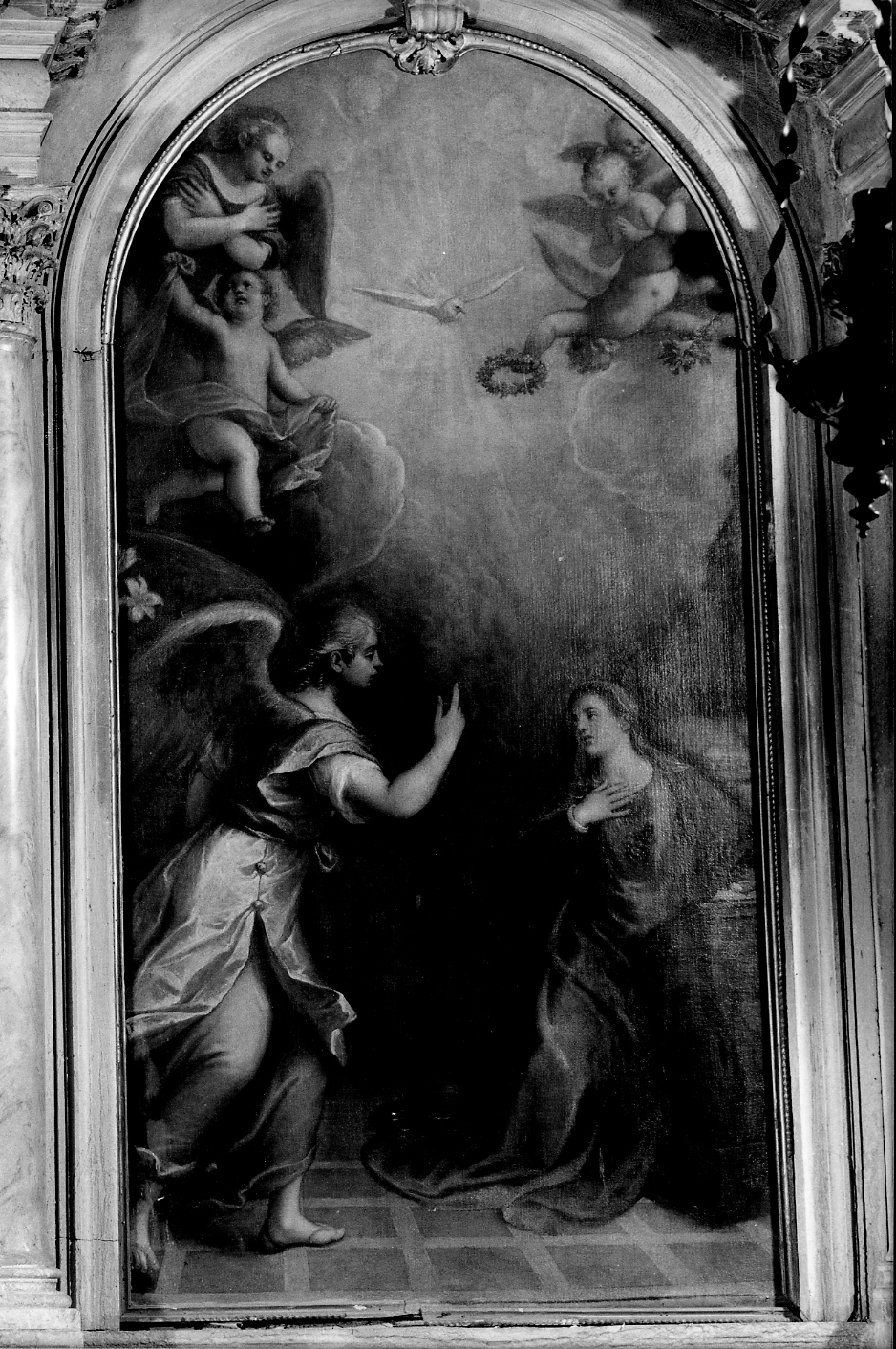Annunciazione (pala d'altare) di Vecellio Marco (sec. XVI)