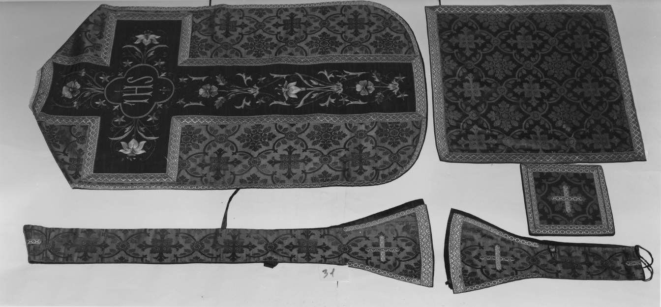 paramento liturgico, insieme - manifattura italiana (secc. XIX/ XX)