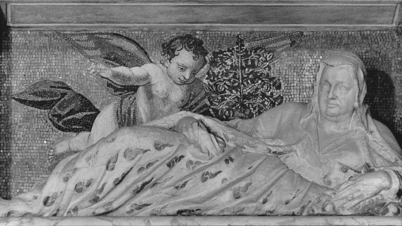 angioletto (decorazione musiva, elemento d'insieme) di Smeraldi Francesco detto Fracà (inizio sec. XVII)