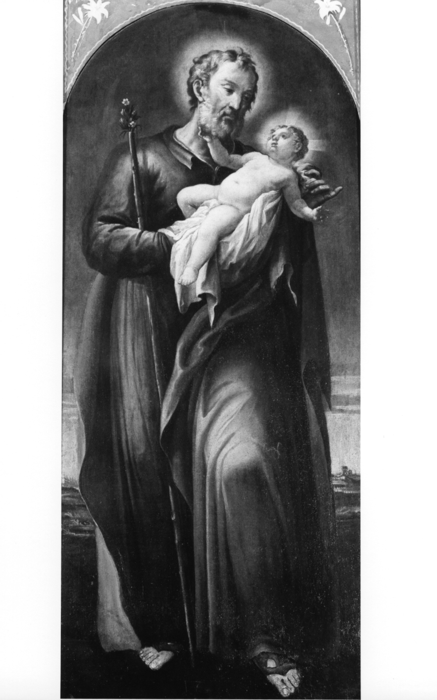 San Giuseppe e Gesù Bambino (dipinto) - bottega veneta (fine/inizio secc. XVII/ XVIII)