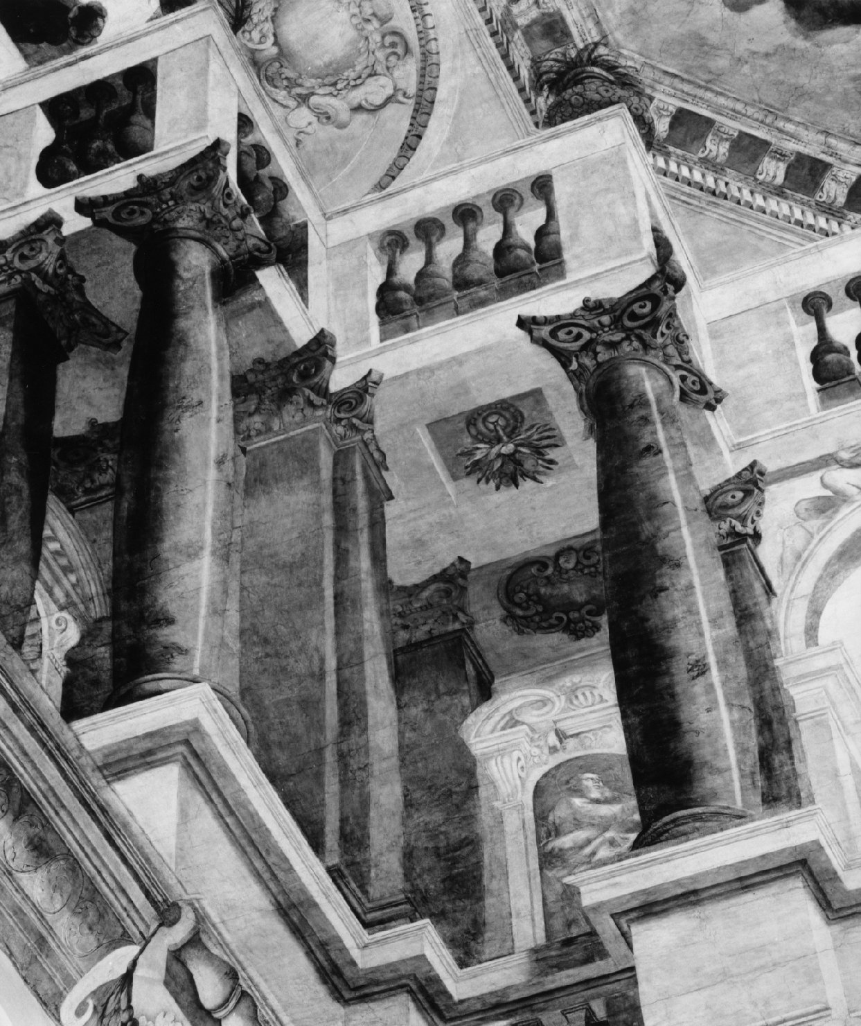 gloria di Sant'Agostino (dipinto, elemento d'insieme) di Ricchi Pietro detto Lucchese (fine/inizio secc. XVI/ XVII)