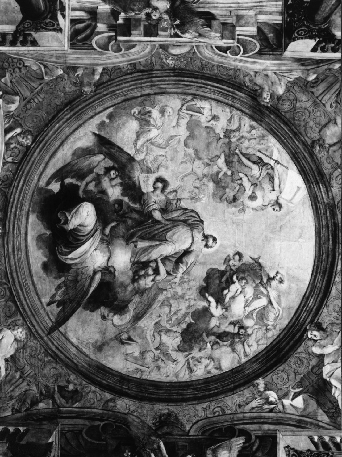 Assunzione in cielo di San Giuseppe (dipinto, elemento d'insieme) di Ricchi Pietro detto Lucchese (fine/inizio secc. XVI/ XVII)