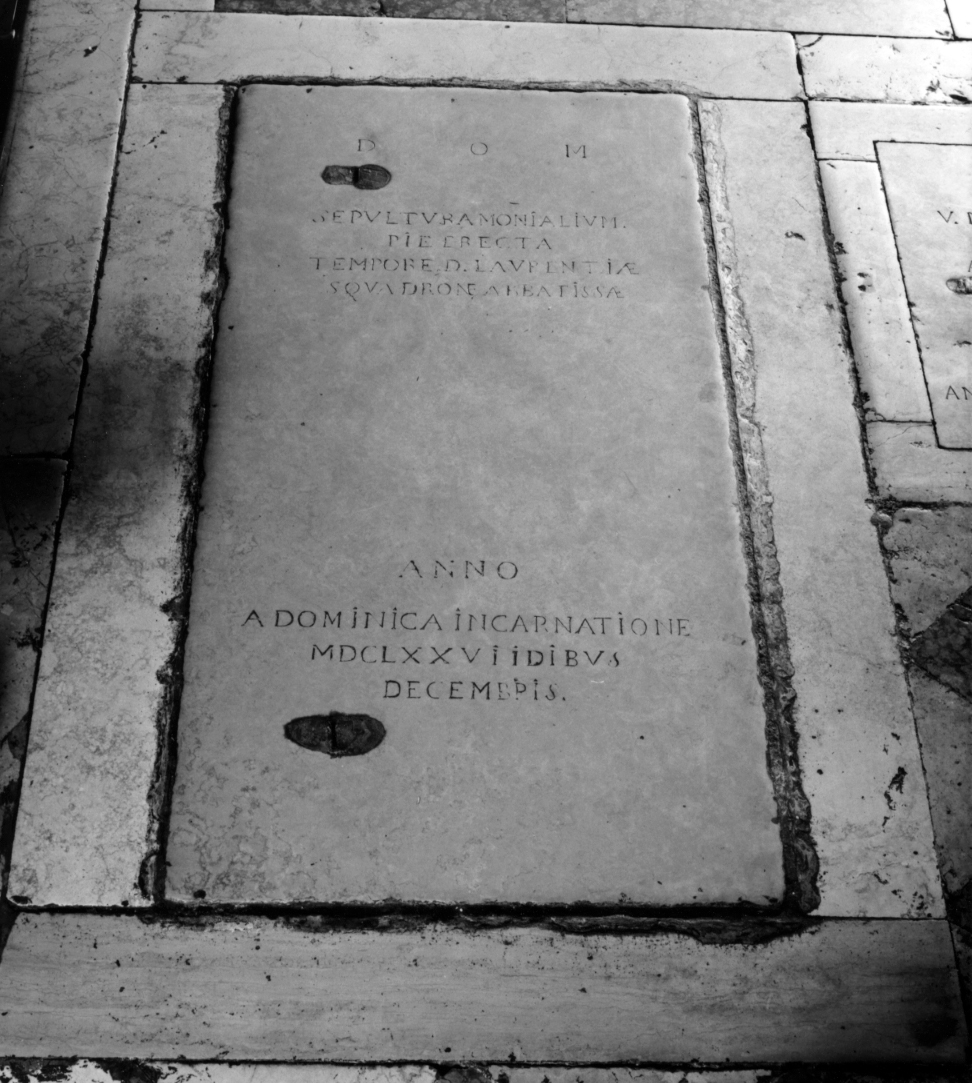 lastra tombale - bottega veneta (sec. XVII)