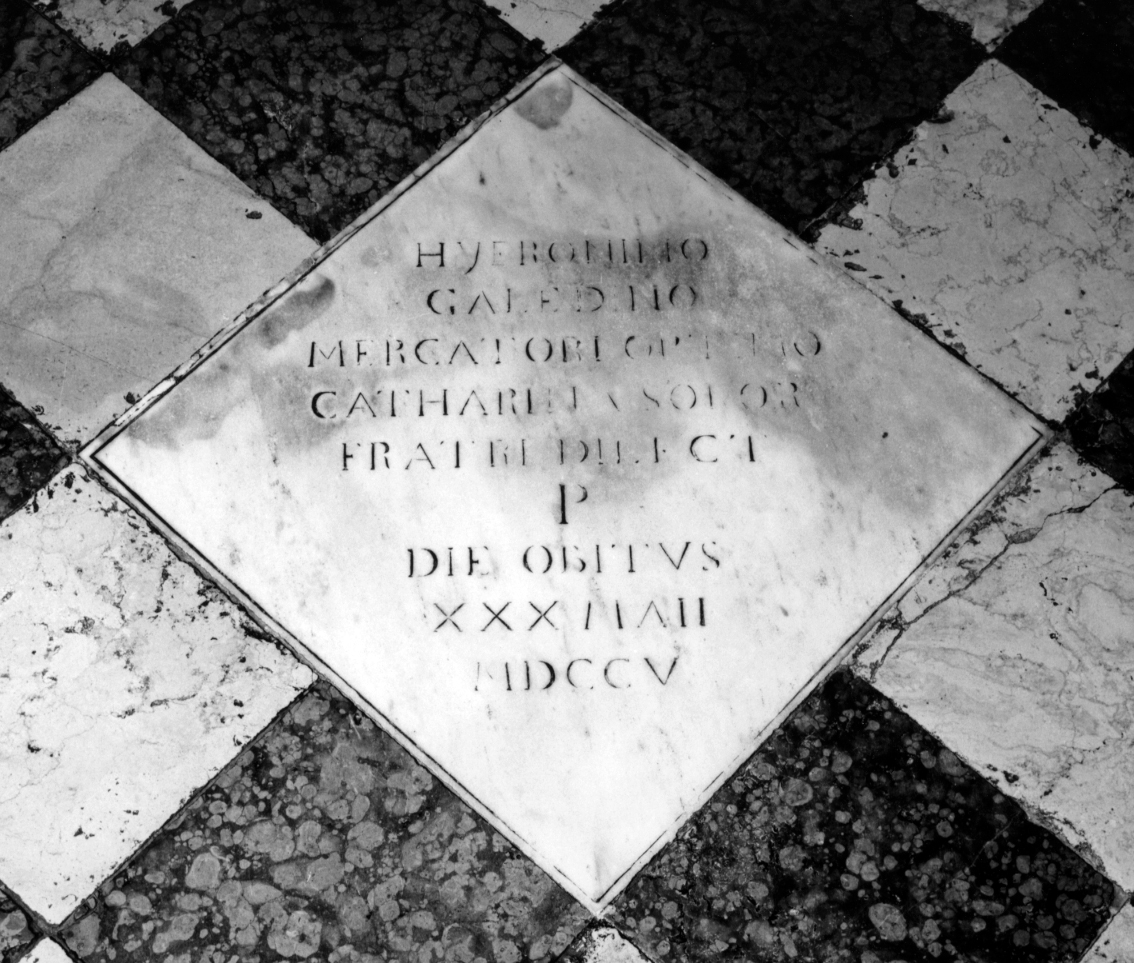 lastra tombale - bottega veneta (sec. XVIII)