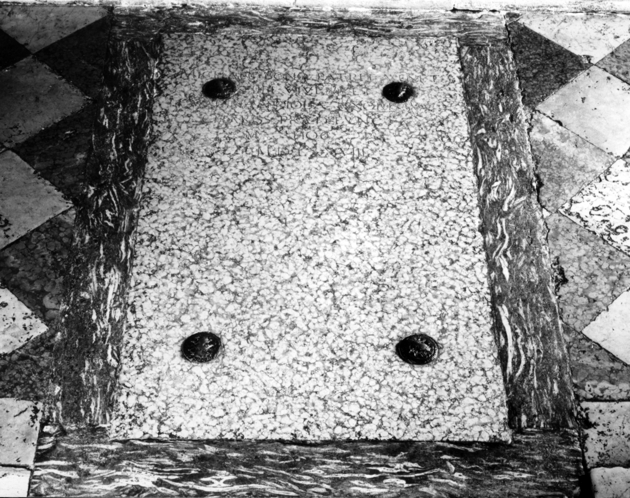 lastra tombale - bottega veneta (sec. XVI)