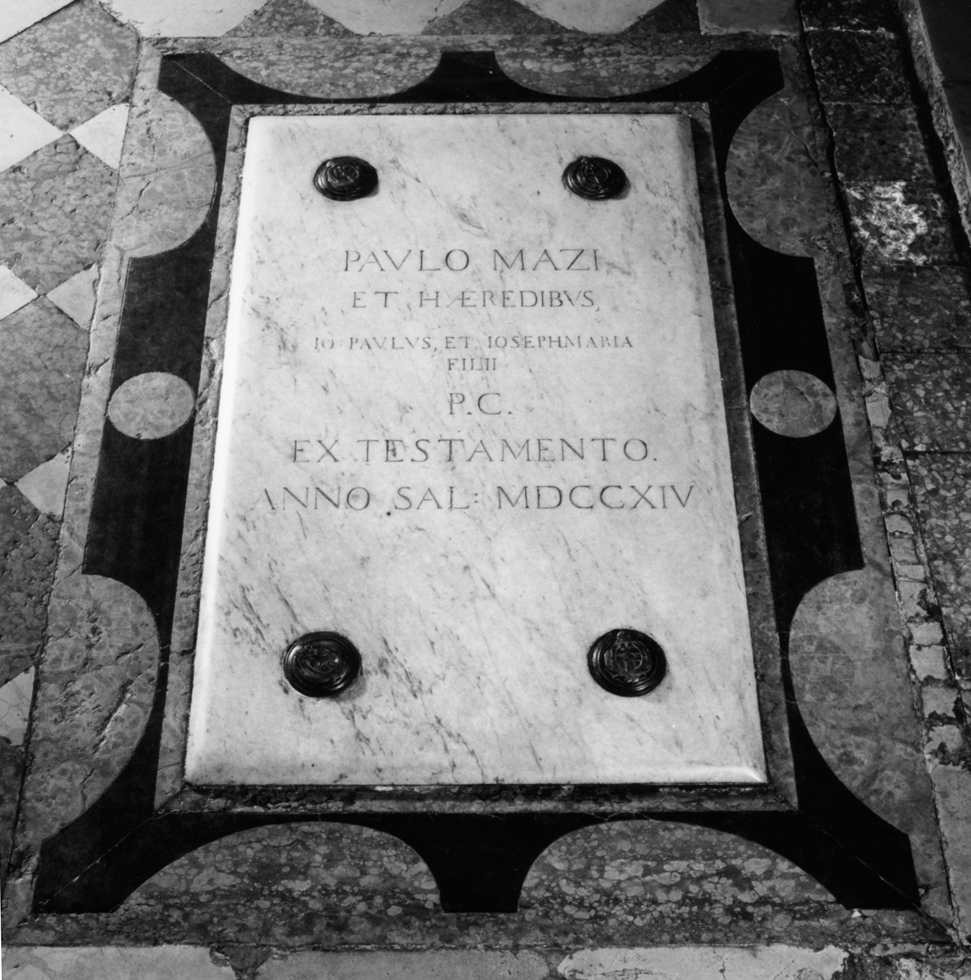 lastra tombale - bottega veneta (sec. XVIII)