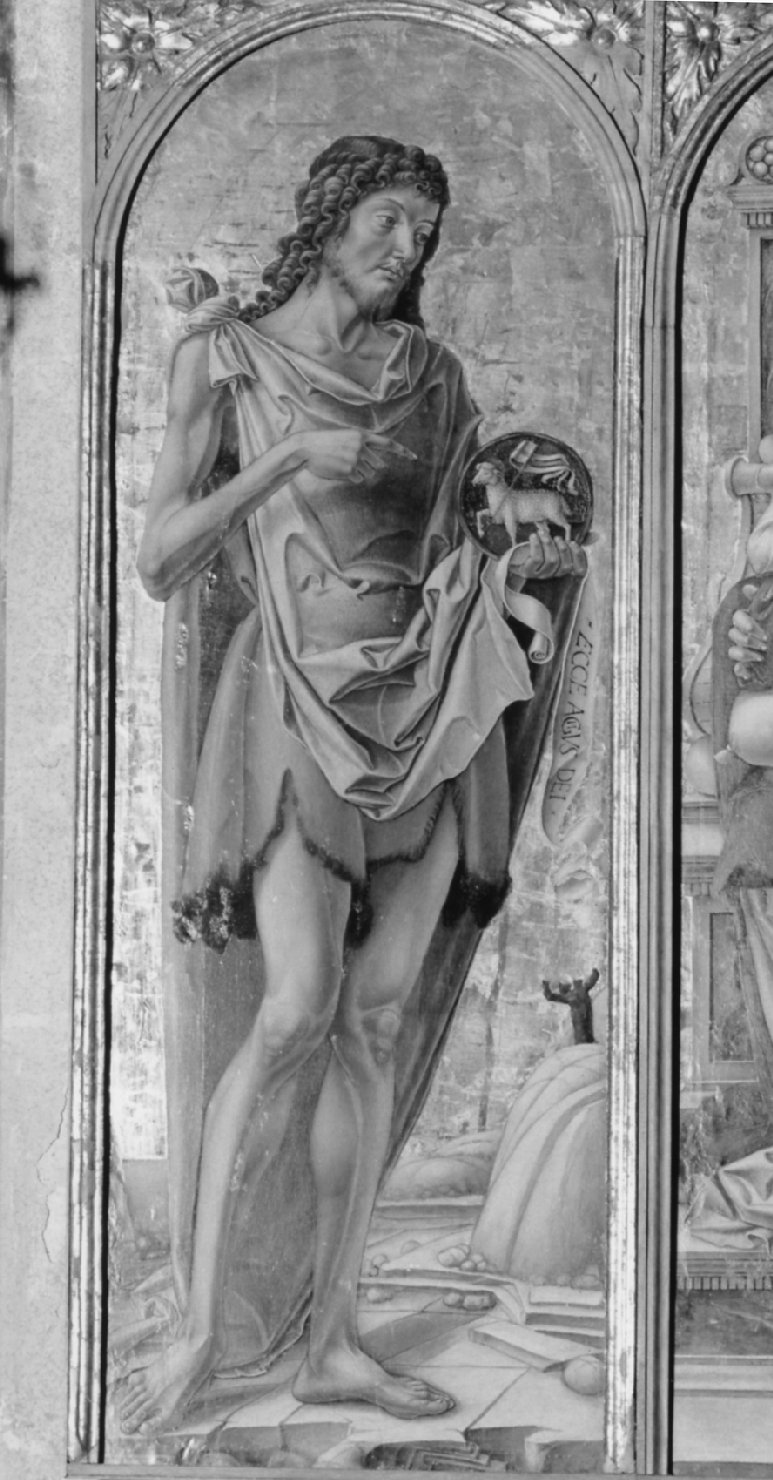 San Giovanni Battista (scomparto di trittico, elemento d'insieme) di Vivarini Bartolomeo (sec. XV)