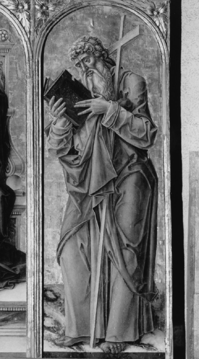 Sant'Andrea (scomparto di trittico, elemento d'insieme) di Vivarini Bartolomeo (sec. XV)