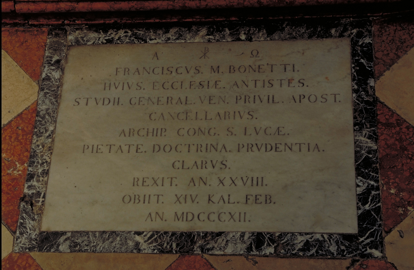 lastra tombale - bottega veneziana (sec. XIX)