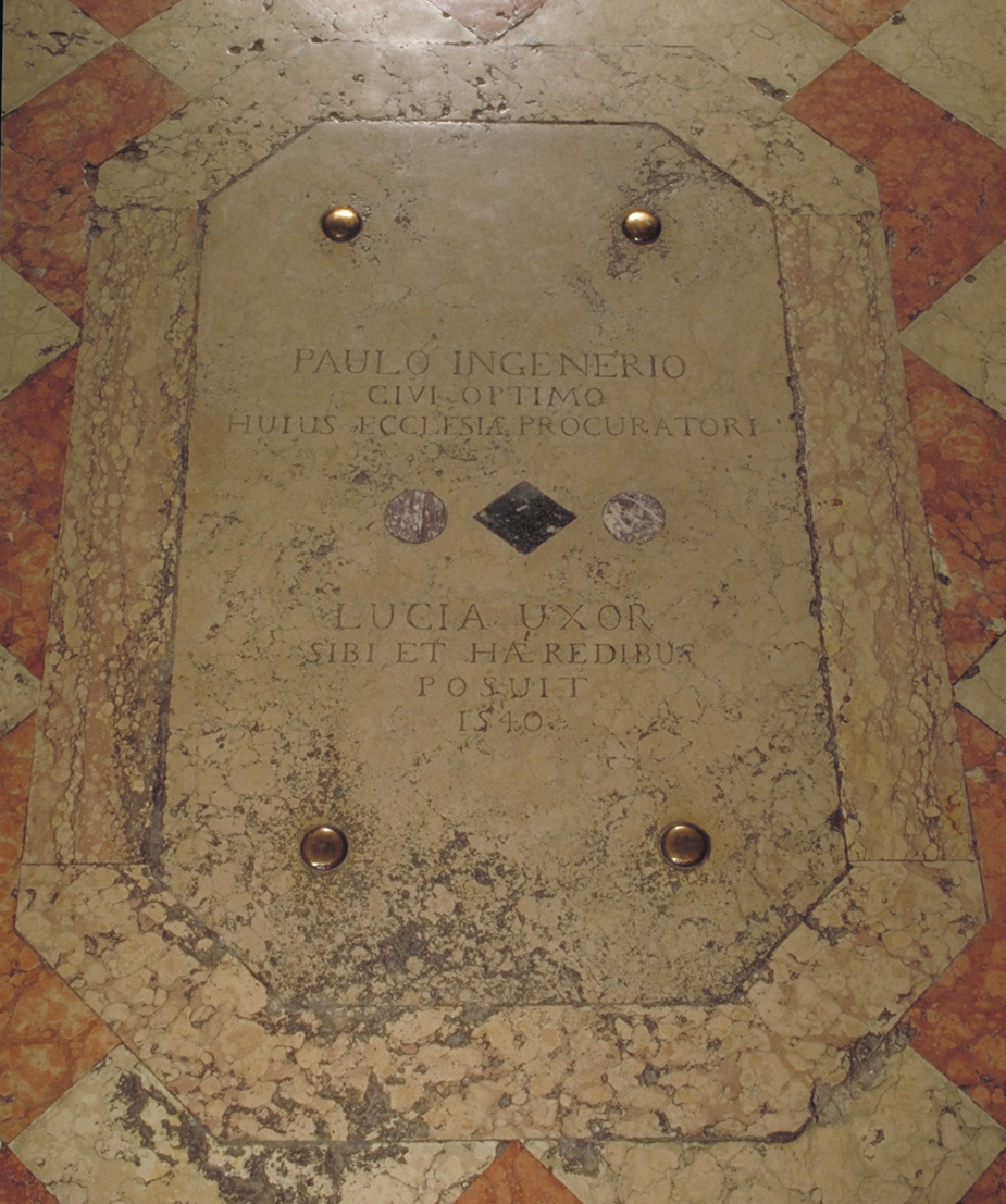 lastra tombale - bottega veneziana (sec. XVI)