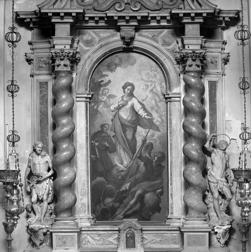 LA VERGINE CONCETTA, Madonna Immacolata, San Michele Arcangelo, Sant'Antonio (dipinto) di Bambini Nicolò (fine sec. XVII)