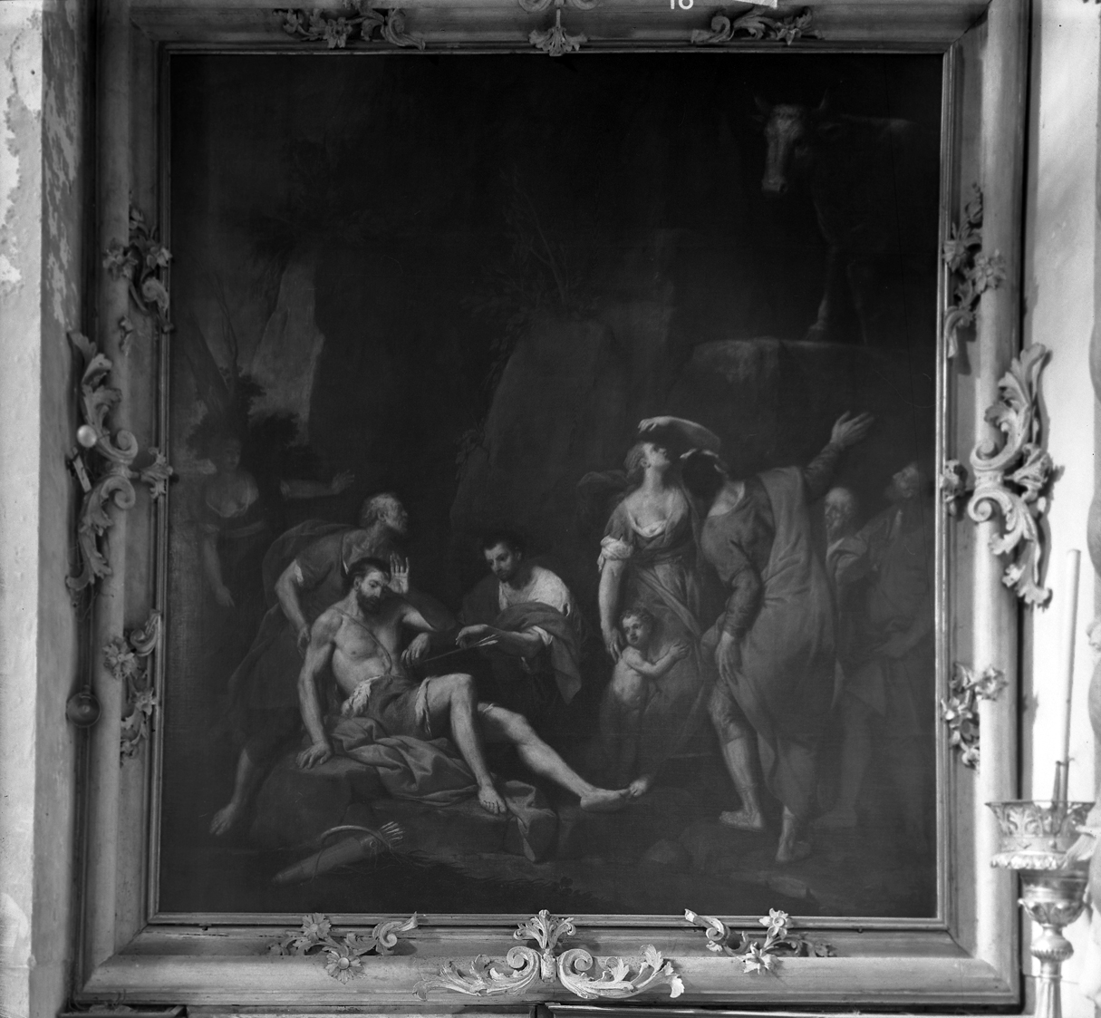 scena biblica (dipinto) di Lazzarini Gregorio (inizio sec. XVIII)