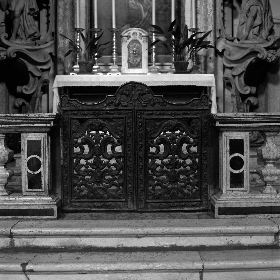 cancello di balaustrata, elemento d'insieme - ambito veneto (secc. XVII/ XVIII)