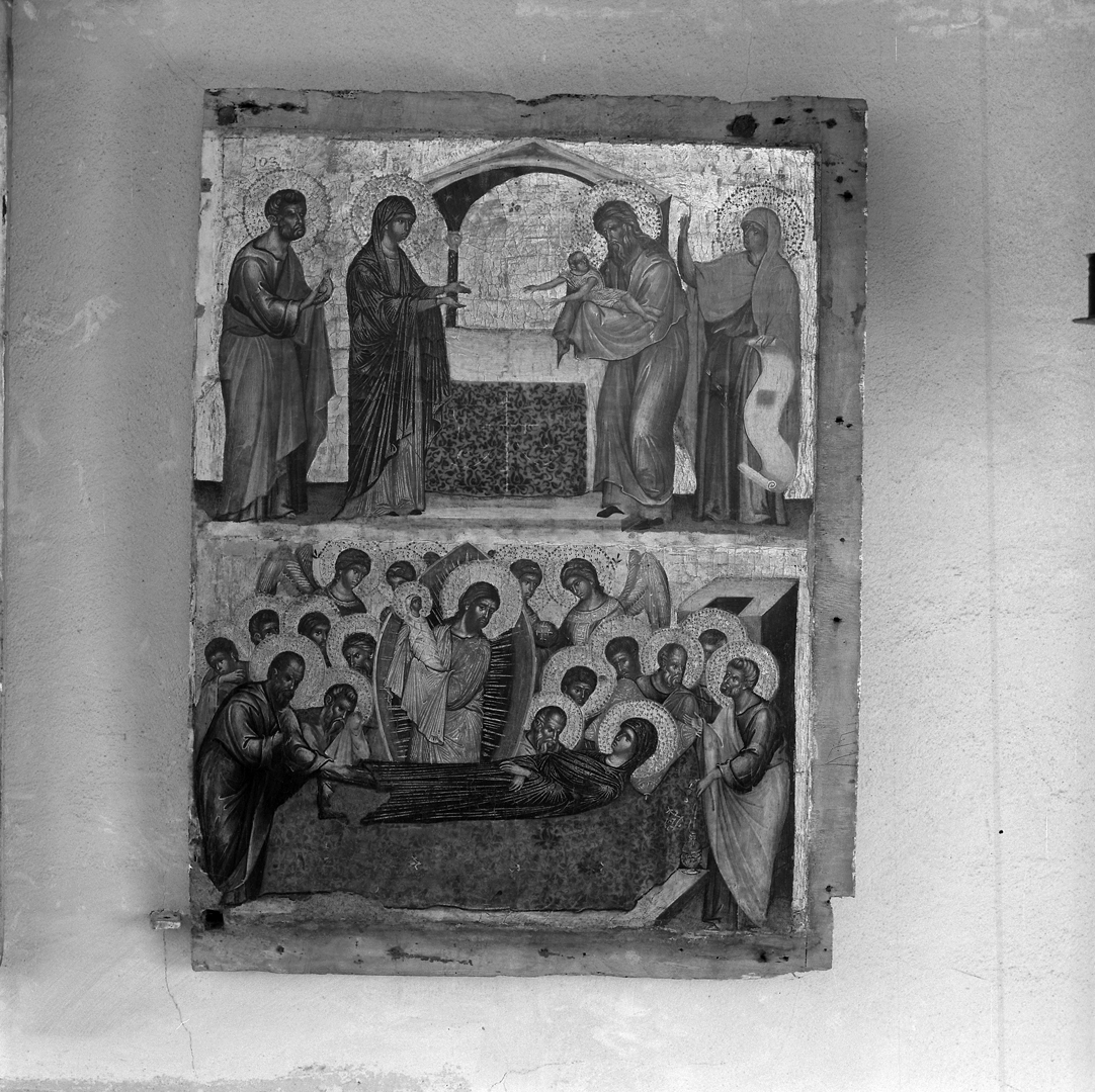 Presentazione di Gesù al tempio e Transito della Madonna (dipinto) di Paolo Veneziano (sec. XIV)