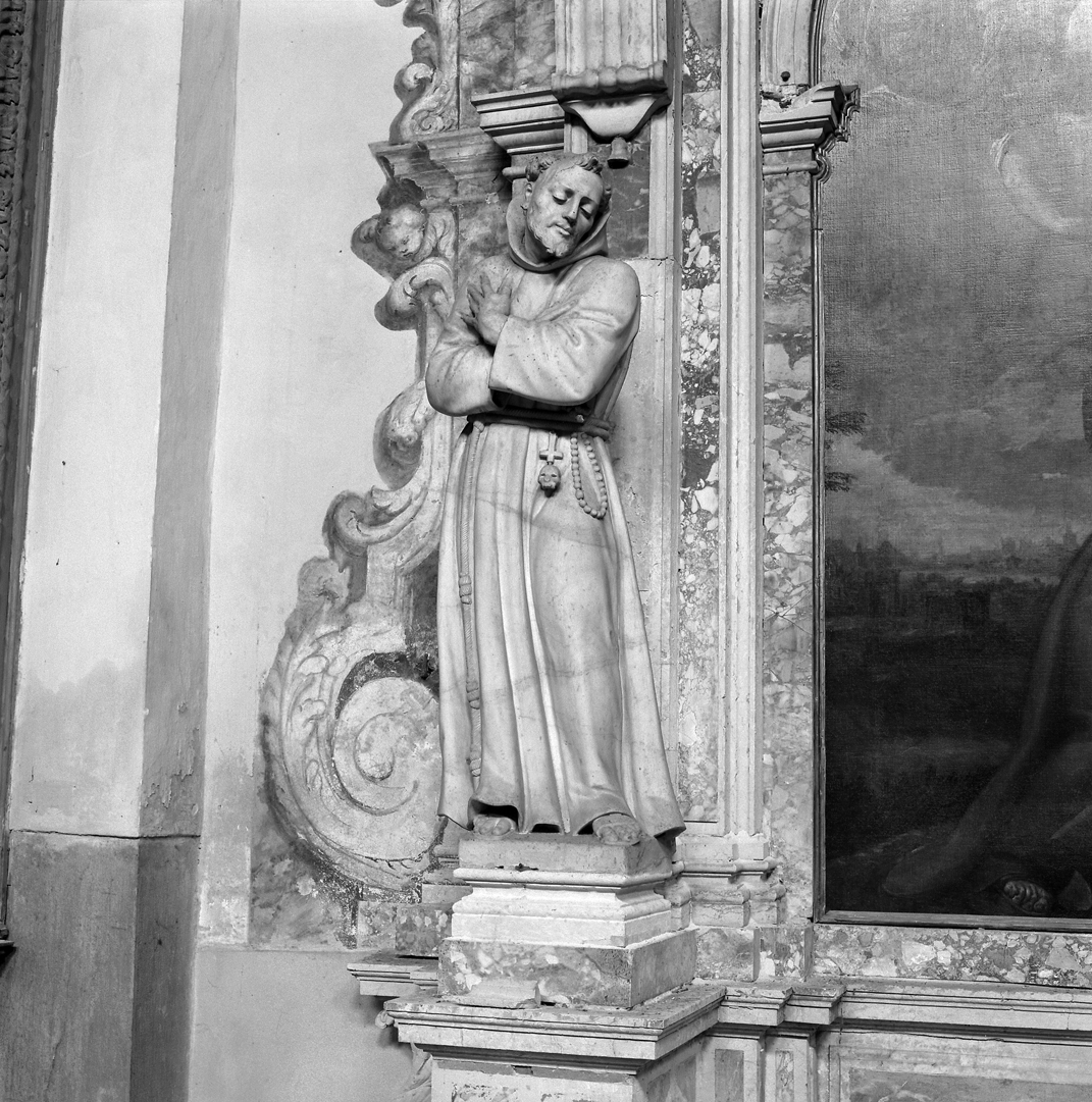 San Francesco d'Assisi (statua, elemento d'insieme) - ambito veneto (secc. XVII/ XVIII)