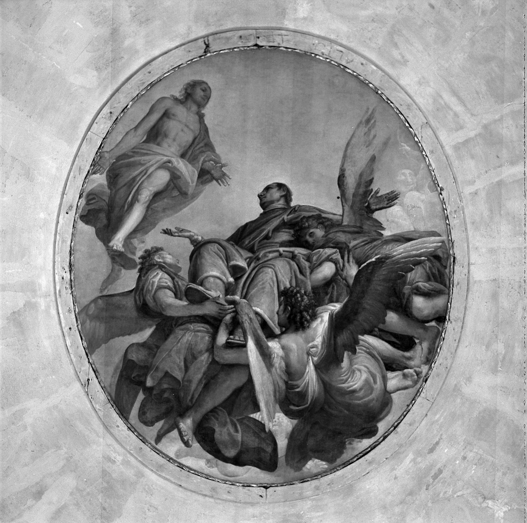 San Pantaleone in gloria (dipinto) di Fumiani Giovanni Antonio (inizio sec. XVIII)