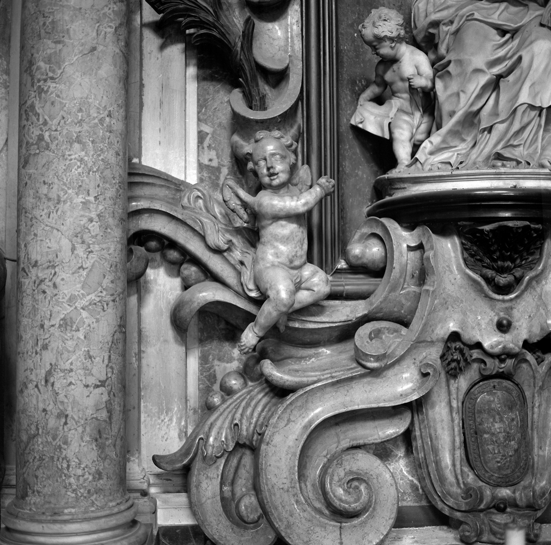 putto alato (statua, elemento d'insieme) di Baratta Pietro (inizio sec. XVIII)