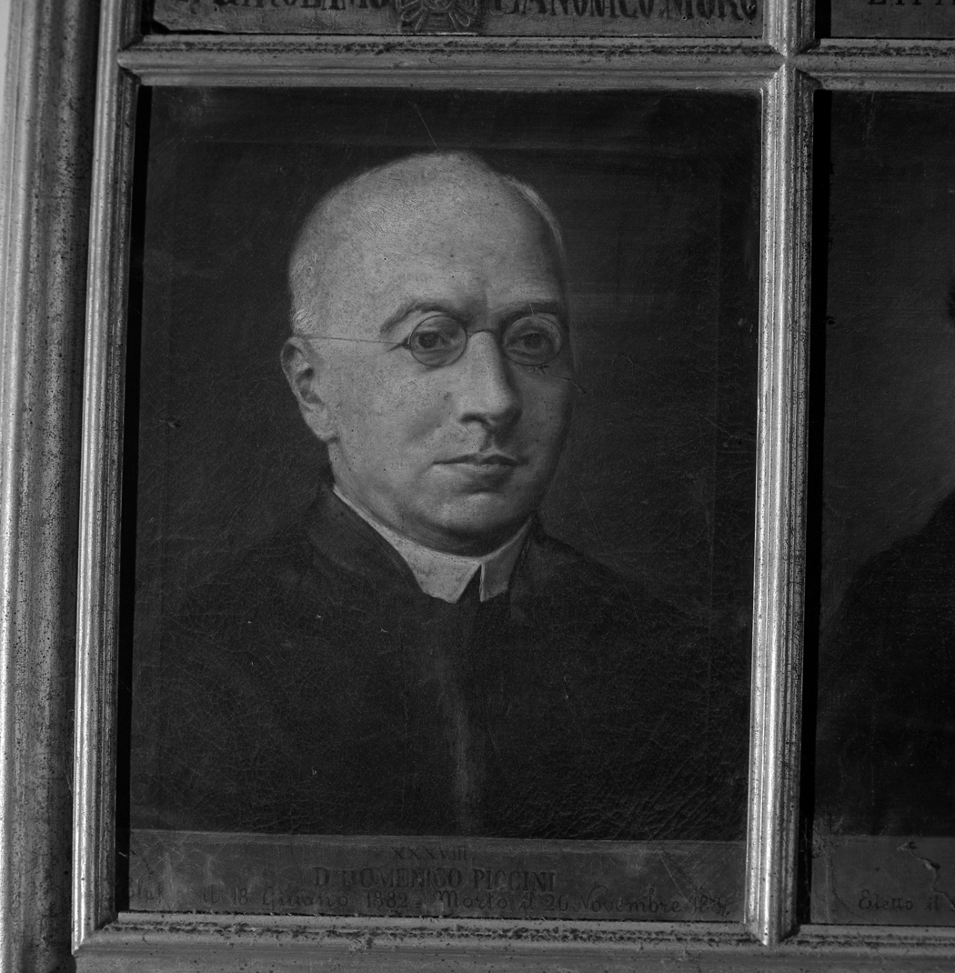 DOMENICO PICCINI, ritratto di ecclesiastico (dipinto, elemento d'insieme) - ambito veneto (sec. XIX)