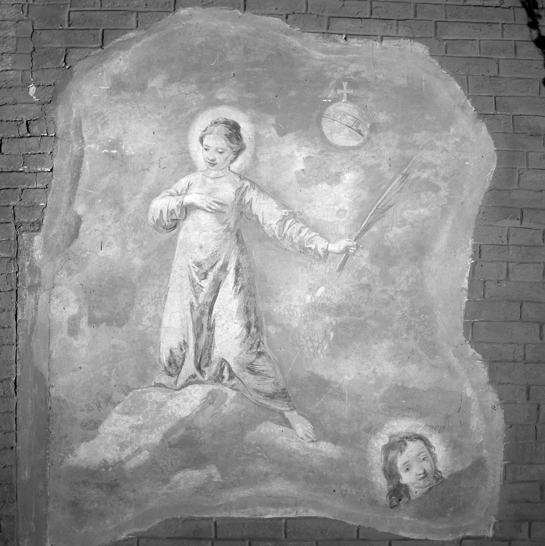 Santa martire (dipinto, frammento) di Longhi Pietro (sec. XVIII)