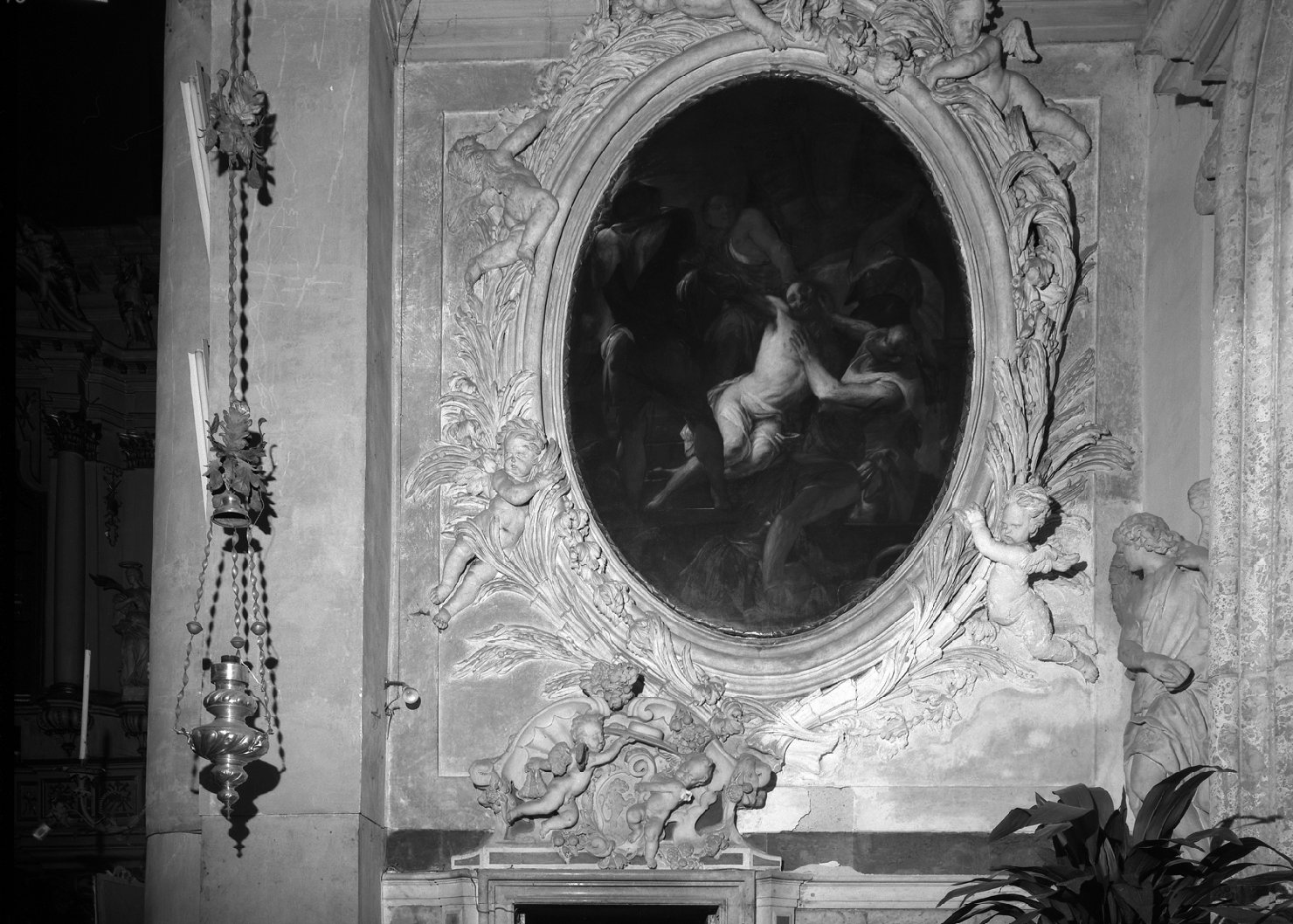 Cristo inchiodato alla croce (dipinto) di Fumiani Giovanni Antonio (fine/inizio secc. XVII/ XVIII)