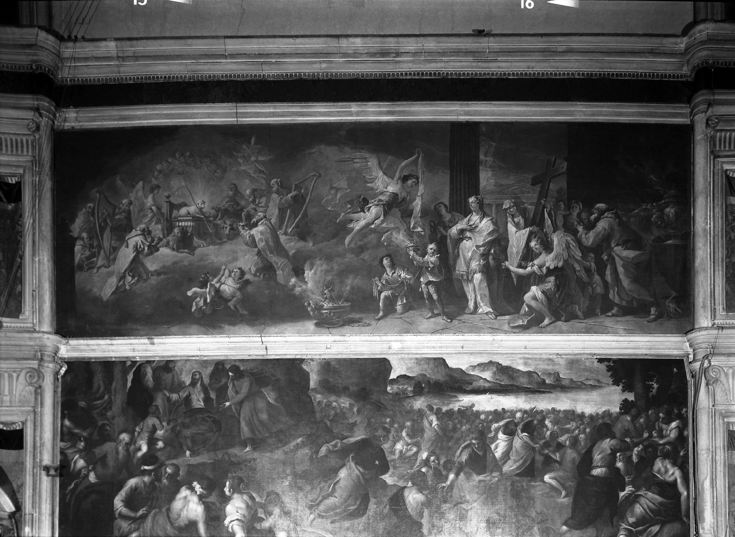 ritrovamento della vera croce (dipinto) di Diziani Gaspare (sec. XVIII)