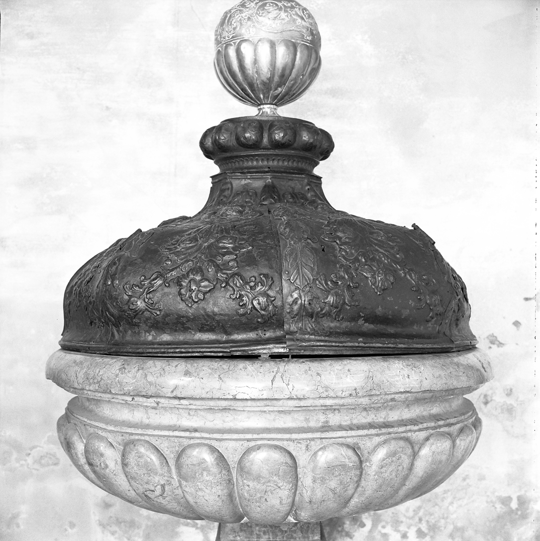coperchio del fonte battesimale, elemento d'insieme - ambito veneto (sec. XVII)