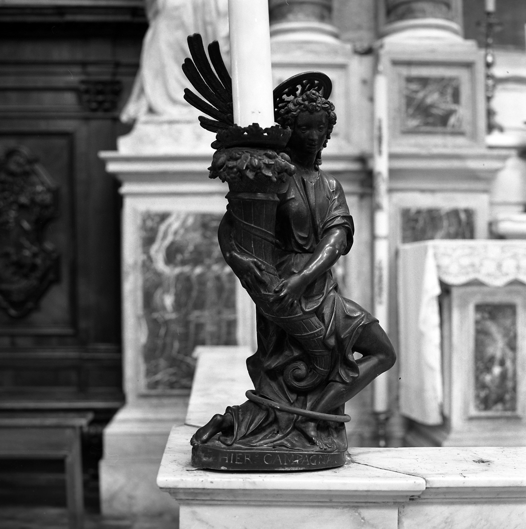 angelo con cornucopia (candelabro - a statua) di Campagna Girolamo (fine/inizio secc. XVI/ XVII)