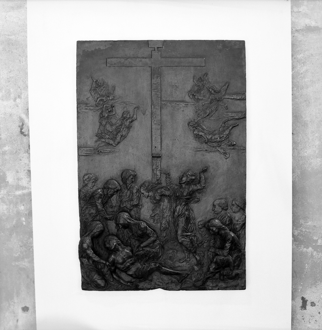 deposizione di Cristo dalla croce (rilievo) - ambito veneto (sec. XV)