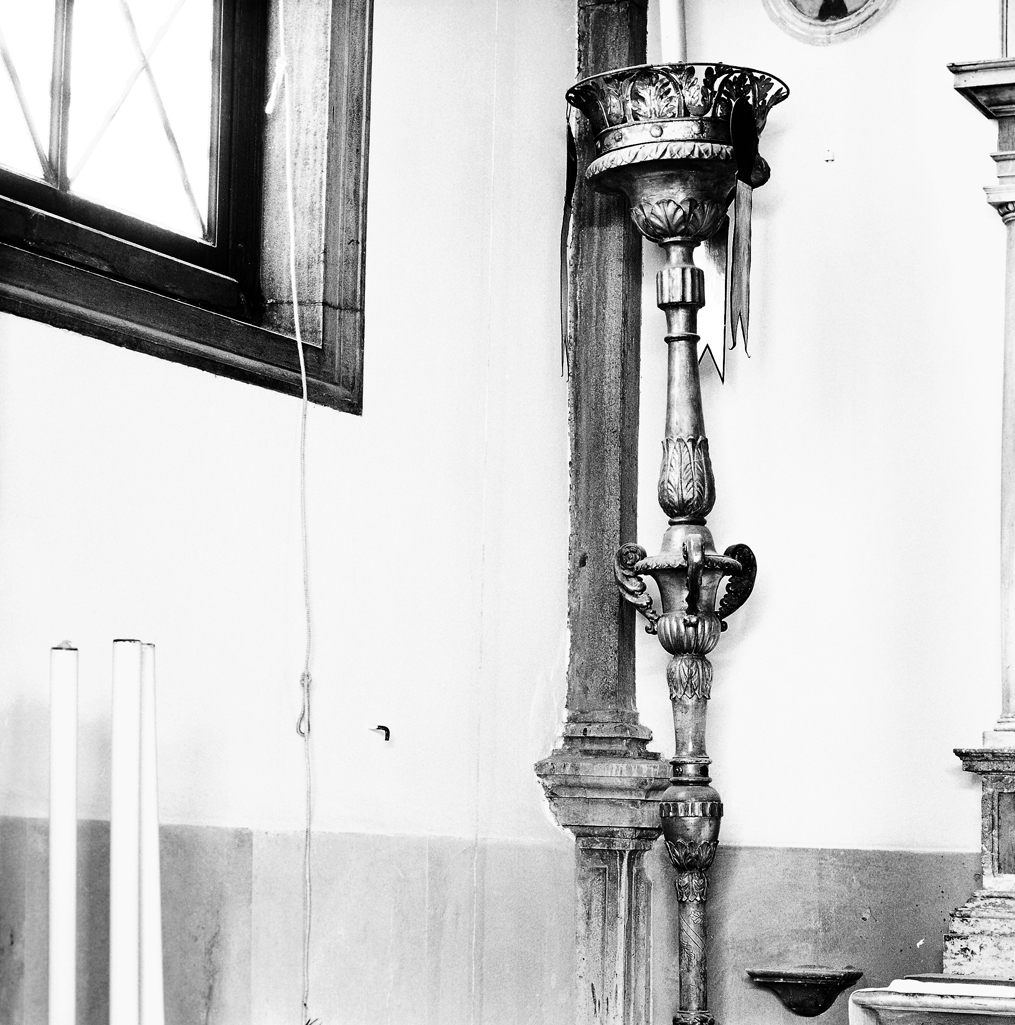 candelabro portatile, serie - bottega veneziana (sec. XIX)