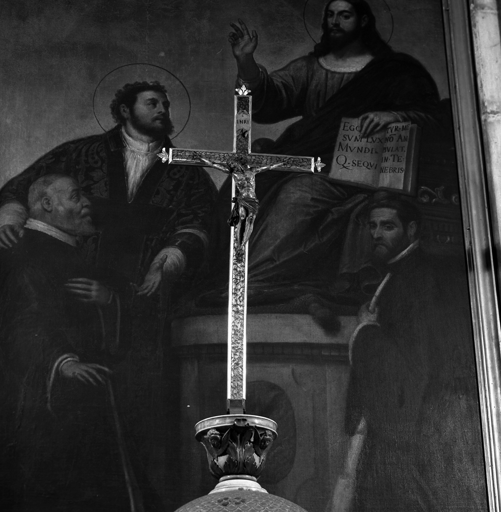 crocifisso, elemento d'insieme - bottega veneta (sec. XIX)