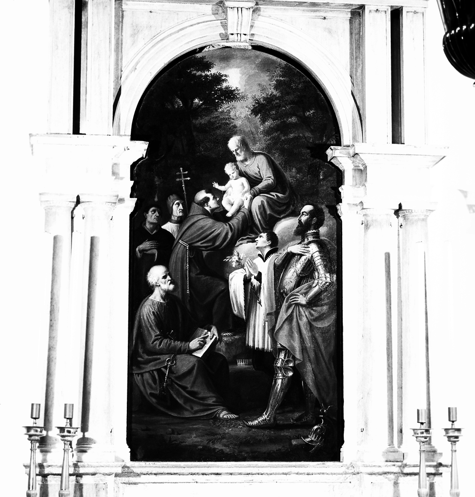 San Giuseppe con il Bambino con i Santi Antonio, San Pietro, San Luigi, San Marco (pala d'altare) di Querena Lattanzio (fine/inizio secc. XVIII/ XIX)