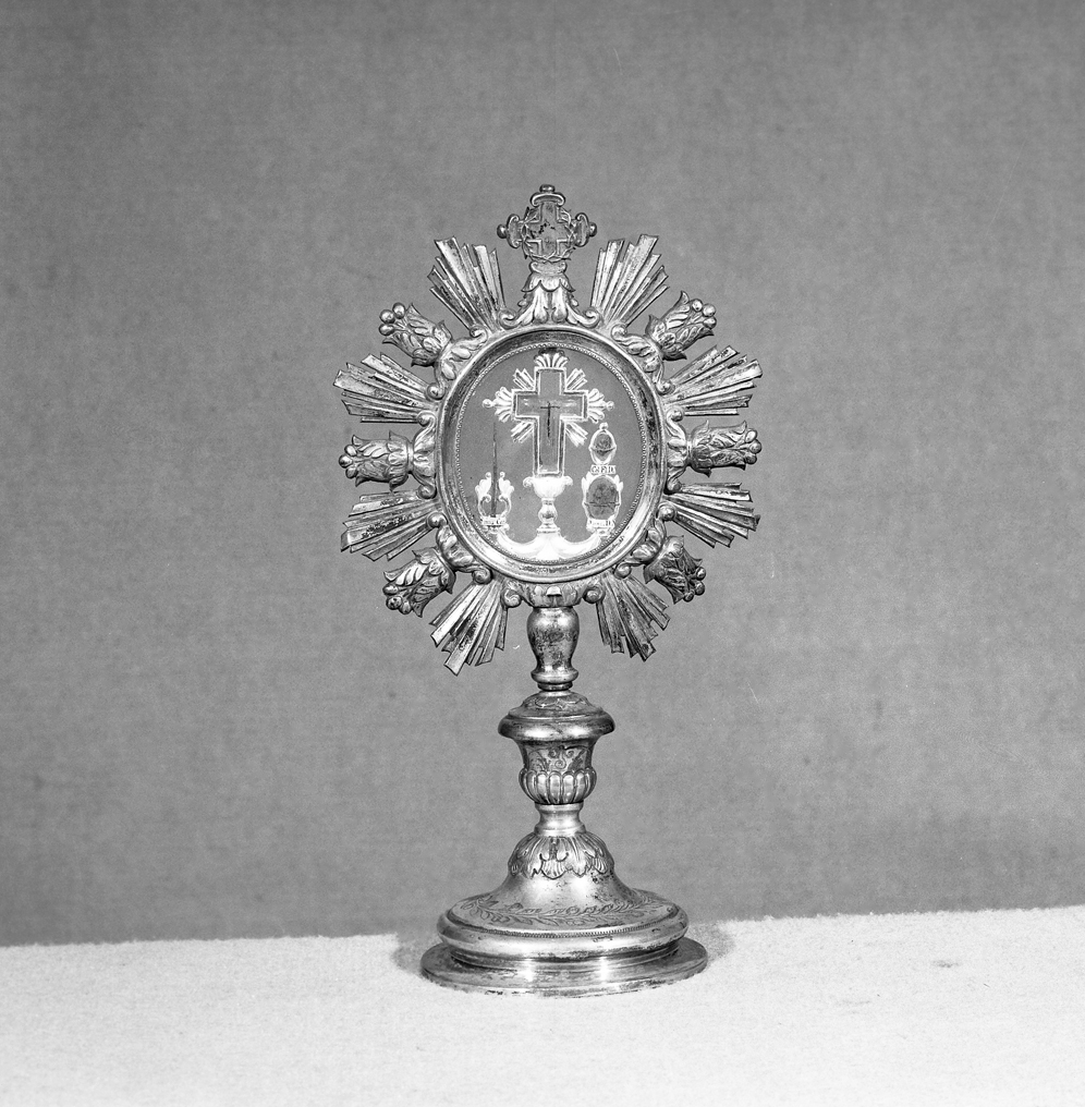 reliquiario - a ostensorio - ambito veneziano (fine/inizio secc. XIX/ XX)