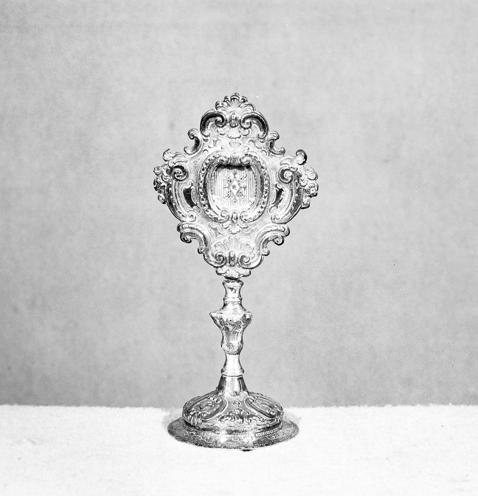 reliquiario - a ostensorio - ambito veneziano (secc. XIX/ XX)