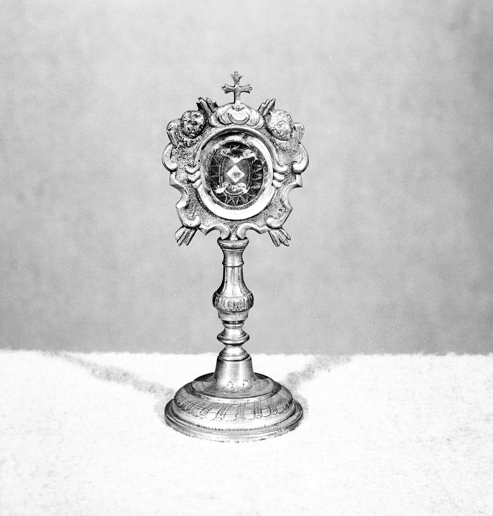 reliquiario - a ostensorio - ambito veneziano (secc. XIX/ XX)