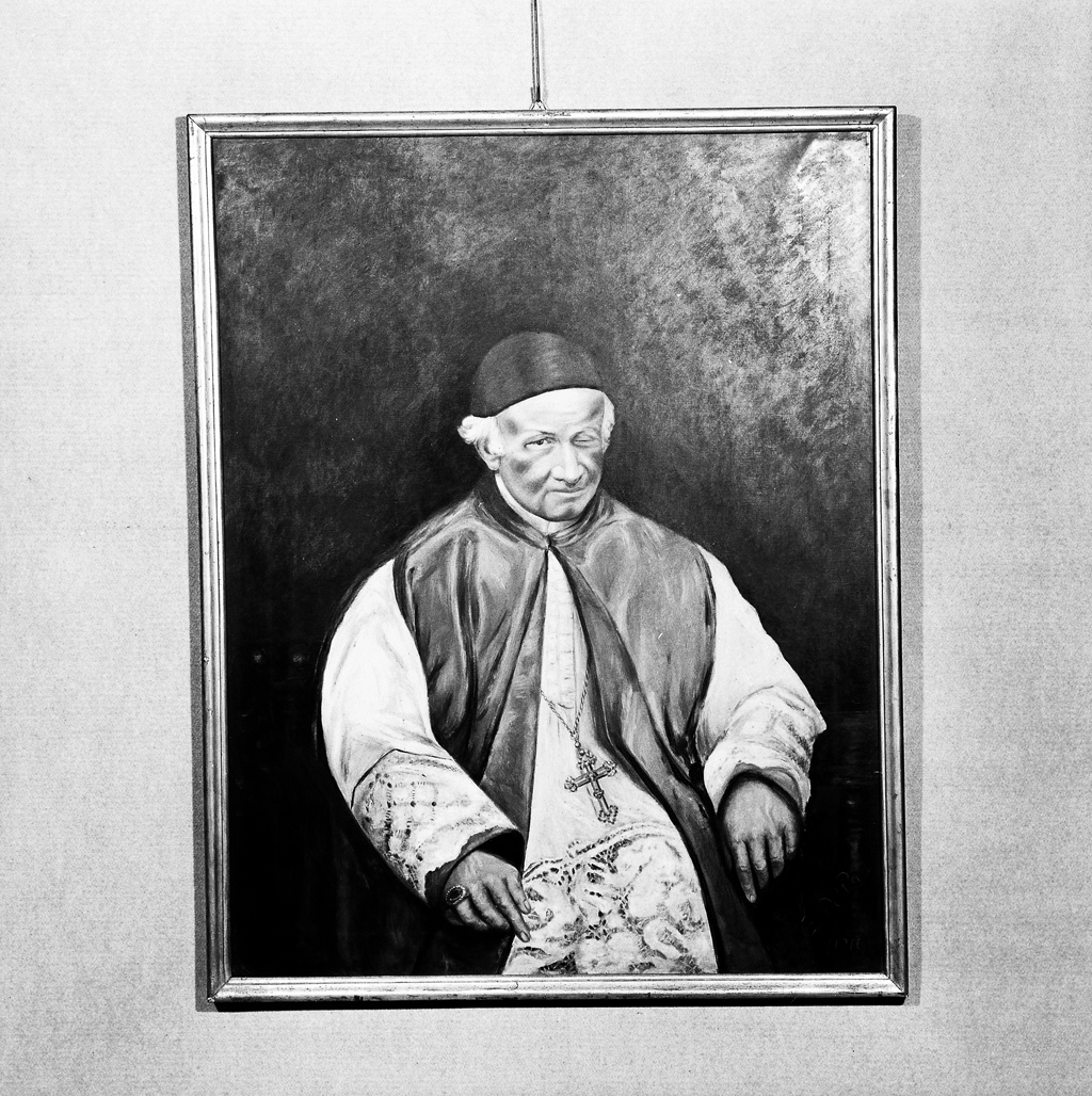 ritratto di ecclesiasico (dipinto) di De Perini E (sec. XX)